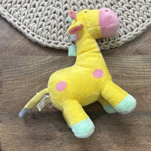 Vintage Manhattan Toy Jingle Jungle Giraffe Plush Baby Toy 6.5” Stuffed Animal - Picture 2 of 4